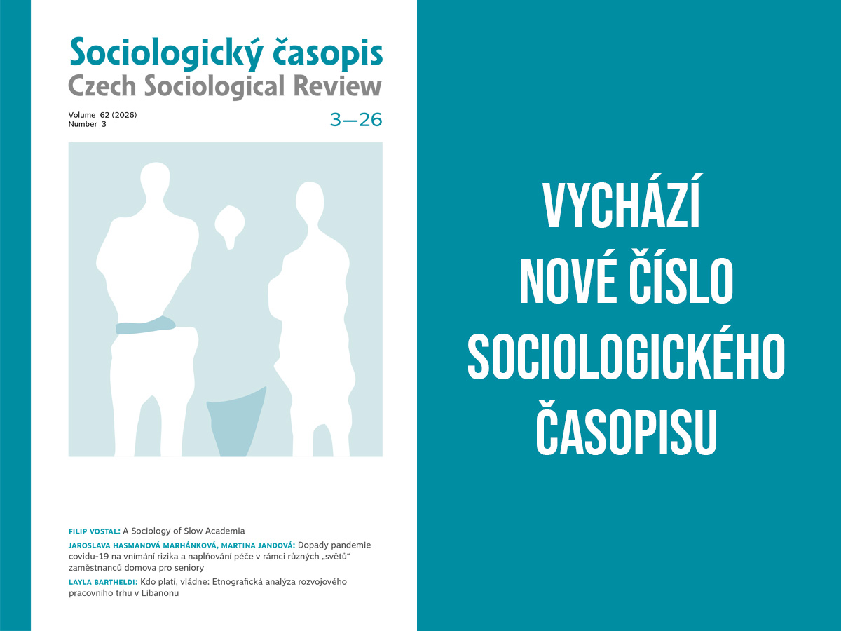 Sociologický časopis / Czech Sociological Review Sociologický časopis / Czech Sociological Review