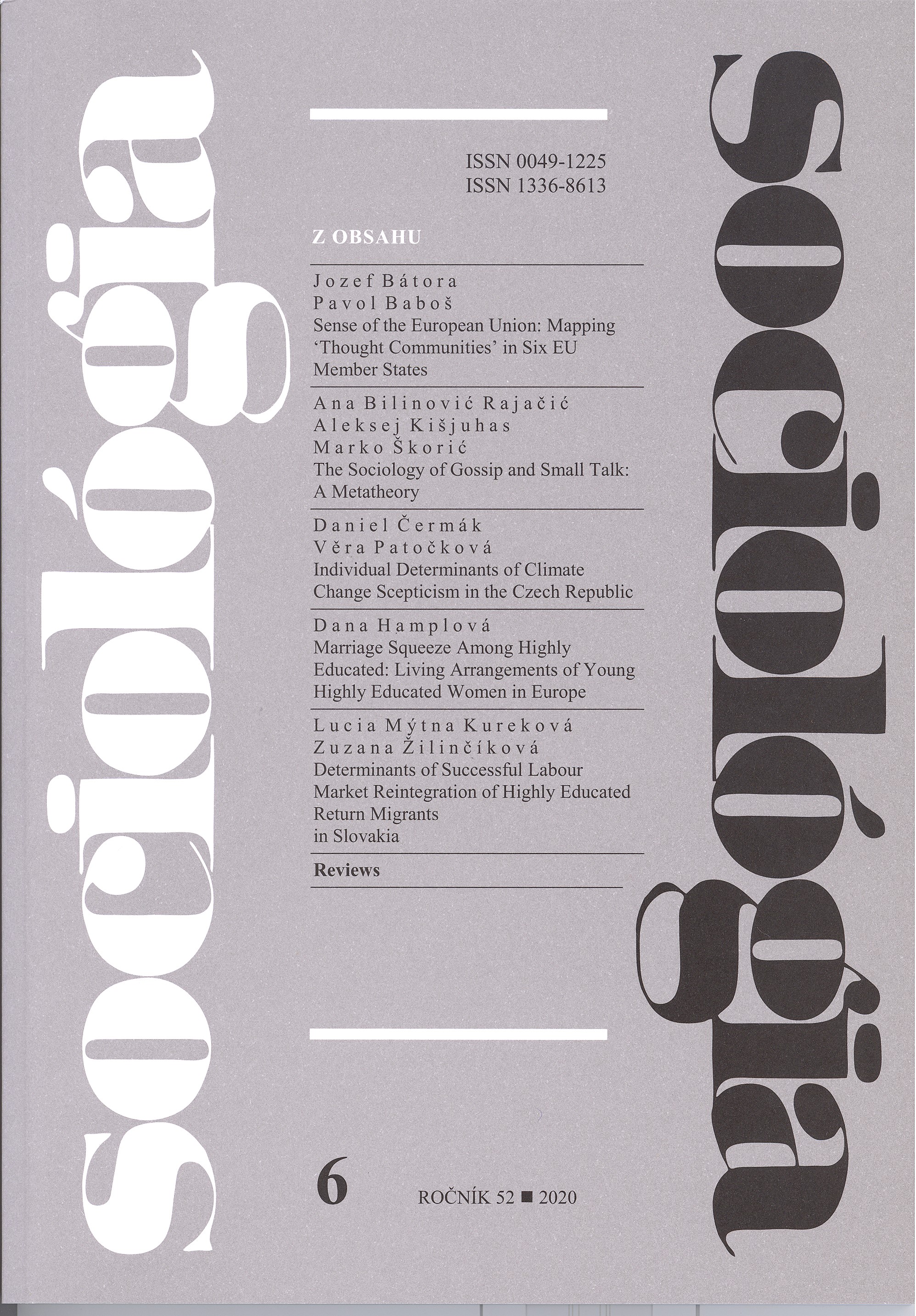 Individual Determinants of Climate Change Scepticism in the Czech Republic