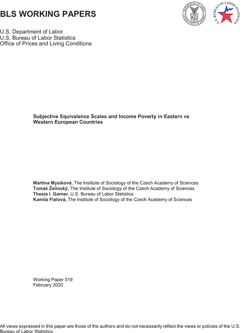 Subjective equivalence scales and income poverty in Eastern vs Western European countries