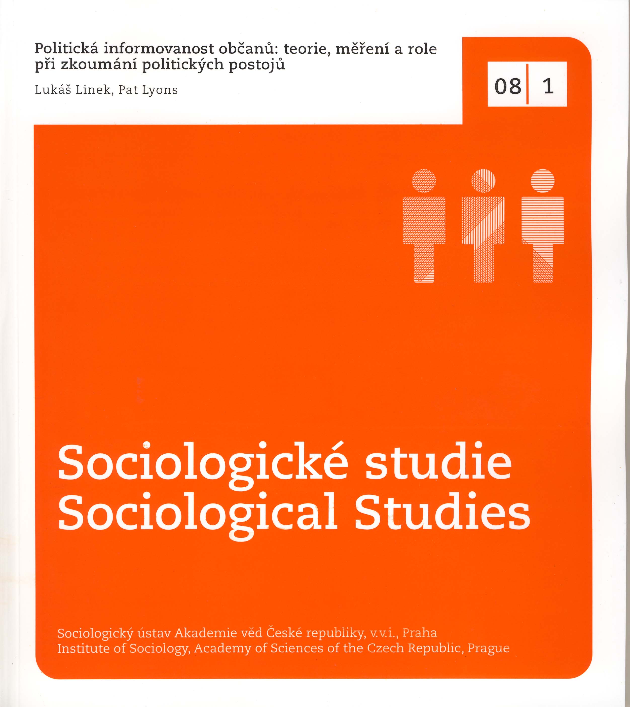 Vazby mezi politickými postoji a jejich závislost na politické informovanosti (a zapojení do politiky)