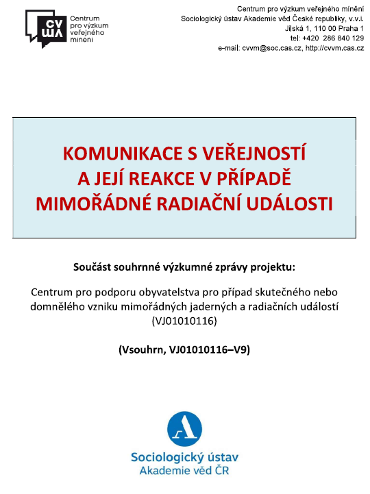 Souhrnná výzkumná zpráva projektu