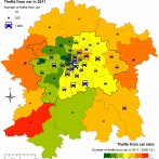Thefts From Car in 2011 in Prague Metropolitan Area
