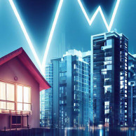 Růst cen bydlení, ilustrace: Bing / DALL-E
